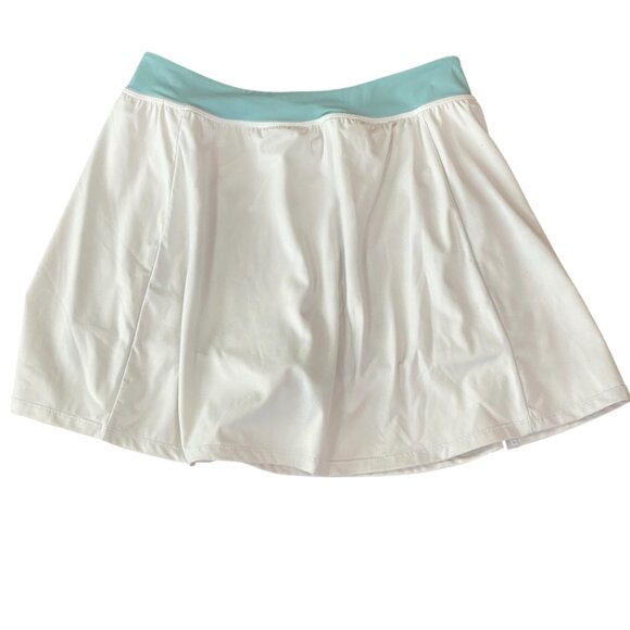 Splits 59 Venus High Waist Rigor Skort Sz M White & Teal Tennis Golf #199P - Picture 3 of 5